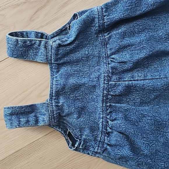Vintage Floral Denim Bubble Overalls, 2T - Picture 10 of 12